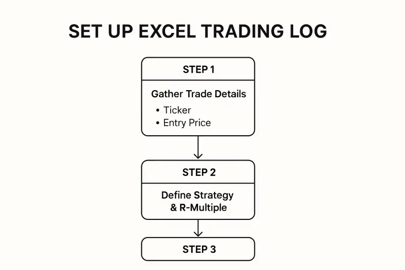 Infographic about excel trading journal