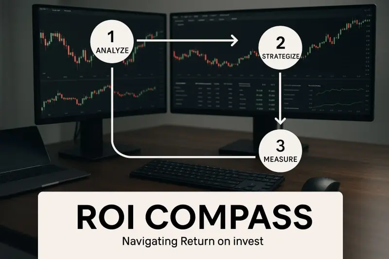 Infographic about how to calculate return on investment